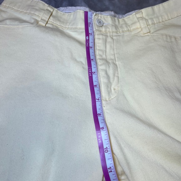 Lee Capri Pants Womens 14 Petites Yellow Comfy Stretch Casual Fall Spring - Picture 10 of 14